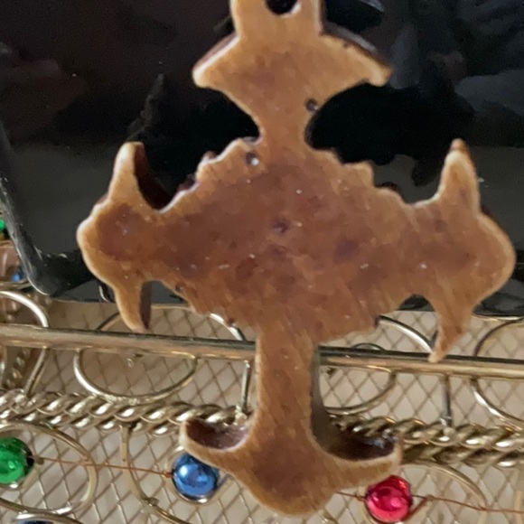 YNISEX DOUBLE STRAND LEATHER CHAIN WITH SHADES BROWN BLESSED CROSS - Picture 4 of 4